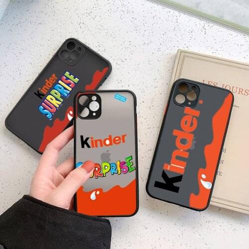 New Trolly egg KINDER JOY Surprise Phone Cases matte transparent For iphone 7 8 11 12 plus mini x xs xr pro max cover