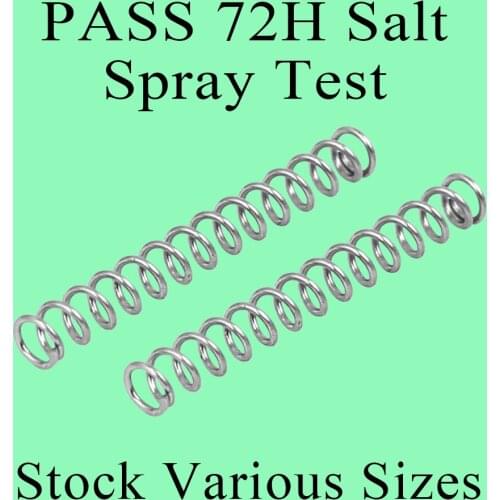 Manufacture Custom Stainless Steel 304 Coil Compression Springs With End Ground And Flat