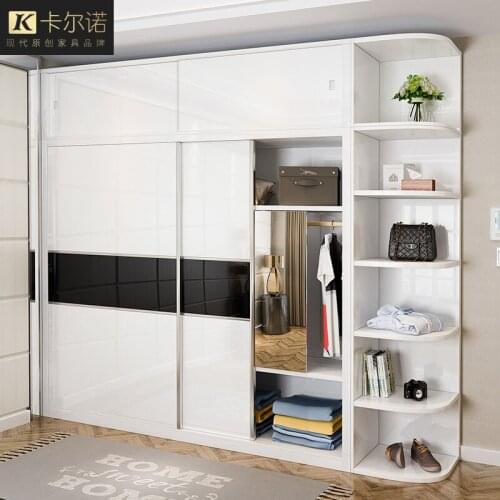 Sliding door, one door, baking paint, new product, modern simple combination, sliding door, coat cabinet, wardrobe, integrated
