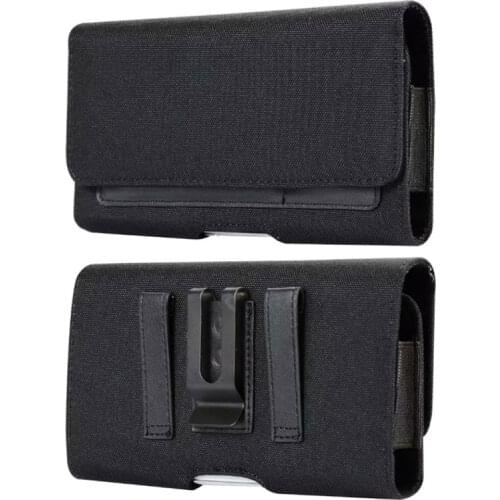 Universal Casual Phone Pouch For iPhone SE2020 11 Pro Max Xs XR X 6 7 8 plus Case Belt Clip Holster Oxford Cloth Bag Flip Cover
