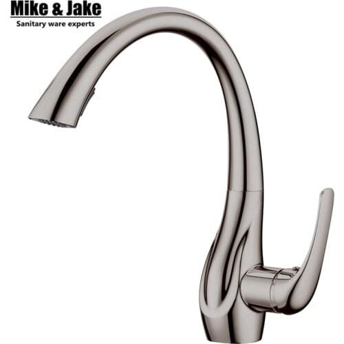Nickel sink pull out brushed nickel kitchen faucet pull down sink swan faucet kitchen tap torneira cozinha kitchen mixer tap