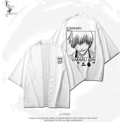 BLEACH Anime 3D Printing Japanese Kimono Haori Yukata Cosplay Women/Men Fashion Summer Casual Cool Short Sleeve Streetwear