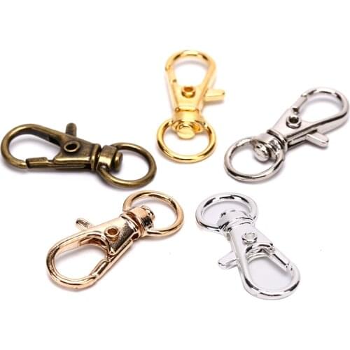 10pc/set Swivel Lobster Leather Bag Handbag Purse Shoulder Strap Belt Clasp Clip Buckle Keychain Key Ring Collar Snap