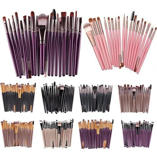 20Pcs Makeup Brushes Tool Set Cosmetic Powder Eye Shadow Foundation Blush Blending Beauty Make Up Brush