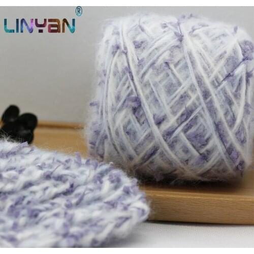 250g Wool Yarn For Knitting Mohair Blended yarn Blue purple Hand knitting Scarf Yarn Handwork Knit yarn Crochet yarn bag ZL64