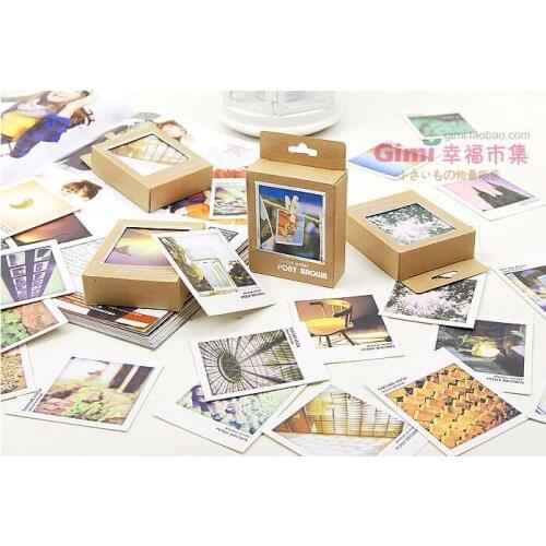 40pcs/lot "vintage Landscape series greeting cards" Christmas birthday message Thank you greeting gift cards YH-1079