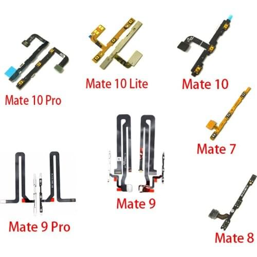 5Pcs/lot Volume Button Power Switch On Off Button Flex Cable For Huawei Mate S 7 8 9 10 30 Lite 20 Pro 20X Max