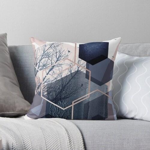 Abstract Landscape Part 1 Throw Pillow Cushion Cover Polyester Throw Pillows Case On Sofa Home Living Room Car Seat Decor