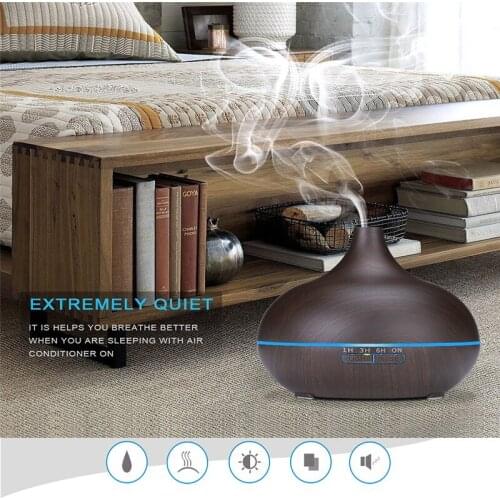 Creative Gift 550ML Ultrasonic Air purification Aromatherapy Machine Humidifier Home office Oil Diffuser Air Purifier