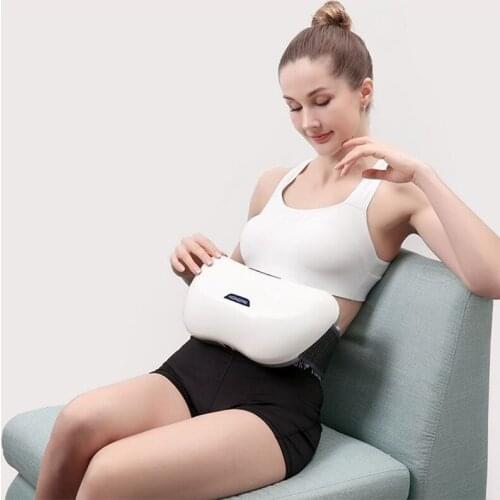 Auto Forward Reverse Kneading Heating Compress Abdominal Massager Timing Foldable Charging Protect Stomach Health Device
