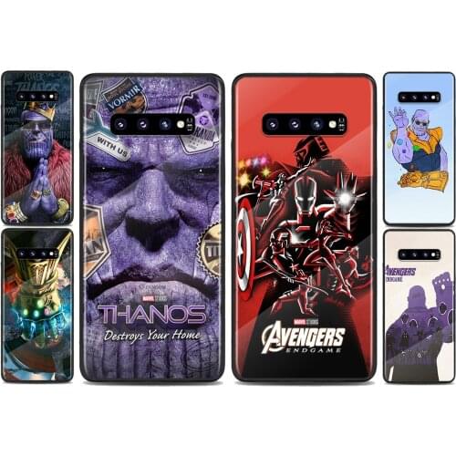 Tempered Glass Cover Marvel Thanos Infinity Gauntlet For Samsung Galaxy S20 FE S10e S10 S9 S8 Ultra Plus Lite Plus Phone Case