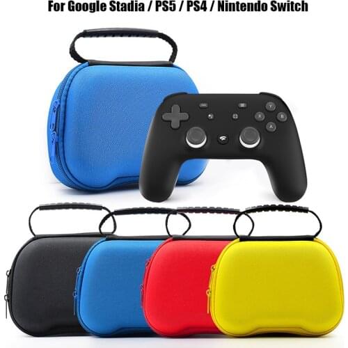 For Google Stadia Gamepad Controllers Carry Case Portable EVA HandBag Host Pouch For PS5 Switch PS4 Controller Case Storage Bags