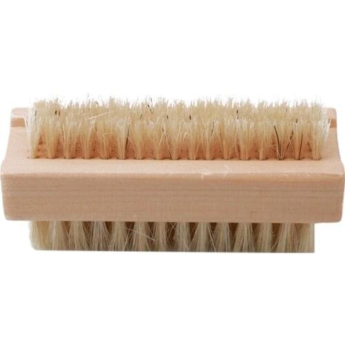Two-sided Hand And Nail Brush With Bristles Manicure Pedicure Scrubbing Nail Bath Brush Fingernail Hand Foot Brush