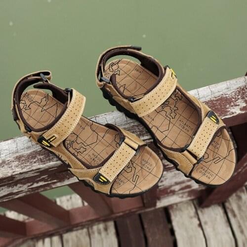 Breathable sandals flops Man erkek men leather rasteira hombre flip air Men sports mens Light breathabl mesh sandel mens on de