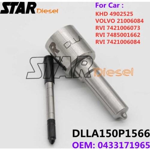 STAR Diesel DLLA150P1566 0 433 171 965 Sprayer Nozzle For KHD 4902525 VOLVO 21006084 RVI 7421006073 7485001662 7421006084