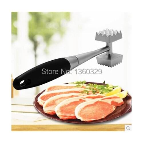 Novelty Cooking Tools Zinc Alloy Needle Meat Steak Tenderizer Two-sided Hammer Kitchen Utensils Tools Accessories Freeshipping