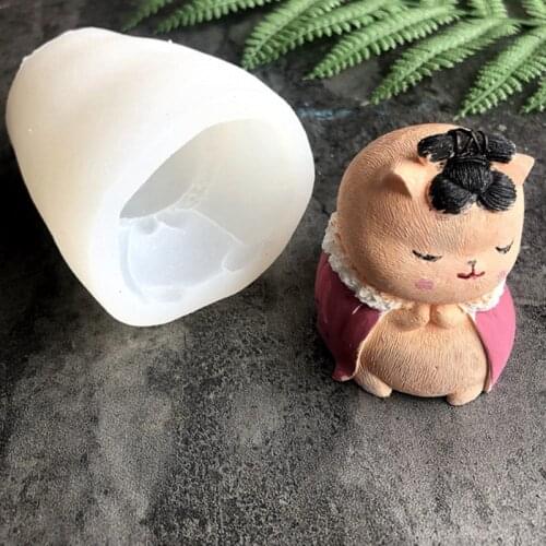 Cat standing/small hamster cheese shape silicone mold chocolate candy fondant mold decoration accessories kitchen tools