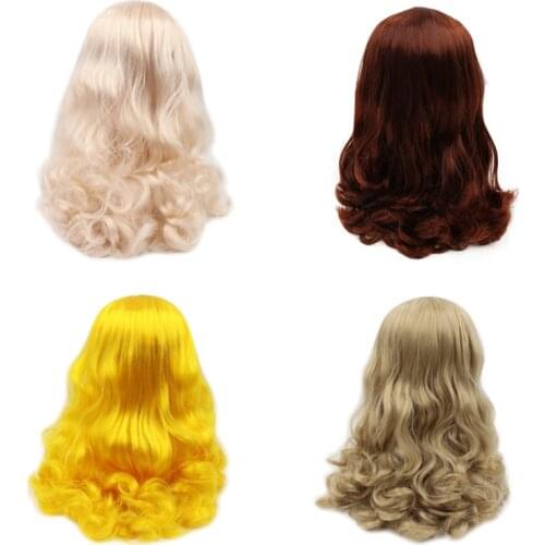 DBS blyth doll icy wig only rbl scalp and dome wavy hair DIY doll accessory