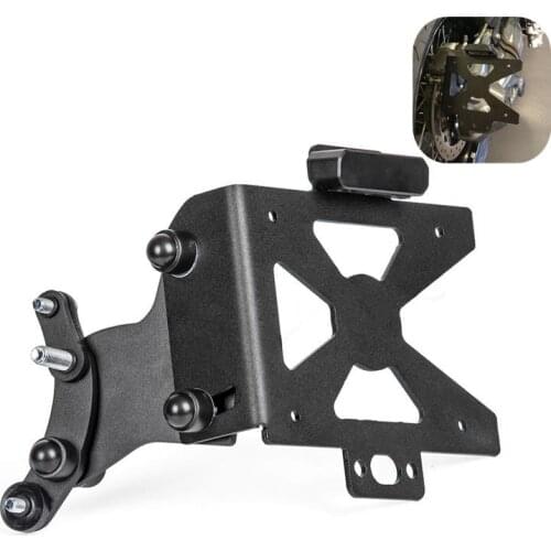 Motorcycle LED Light Side Mount License Plate Holder For BMW R NINET 1200 SCRAMBLER 2014 2015 2016 2017 2018 2019 RNINET