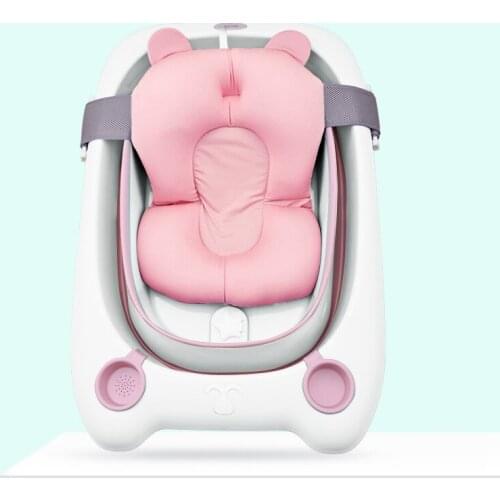 New baby folding tub, childrens bathing bucket, household baby can sit in the bathing bucket, bathing bucket, baby toilet witho