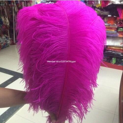 Wholesale 5pieces / beautiful fluffy rose ostrich feathers a lot 24-26 inch / 60-65 cm free shipping, DIY celebration