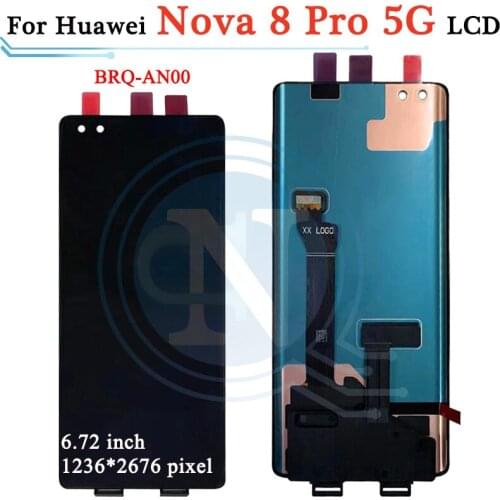 Original LCD 6.72" for Huawei nova 8 Pro 5G LCD Display with touch screen Digitizer Assembly for Huawei nova 8 pro BRQ-AN00 LCD