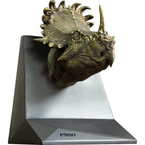 PNSO Scientific Art Sculptures A-Qi The SINOCERATOPS 1:10 Head Portrait by Zhao Chuang & YANG YANG Desktop Series Decor Gifts