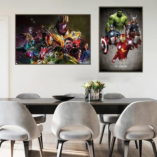 Marvel Movie Canvas Painting Comics Avengers 3 Infinity War Prints and Posters Wall Art Pictures for Living Room Decor Cuadros