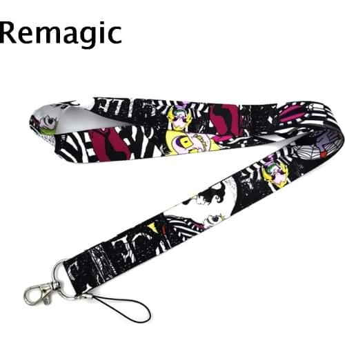 20pcs Tim Burton movie horror halloween vintage Neck Strap Lanyards ID badge card holder keychain Mobile Phone Strap Gifts