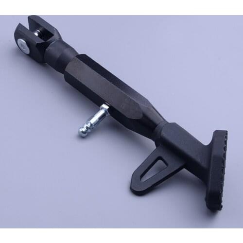 22.4cm Adjustable Motorcycle Single Side Stand Leg Kickstand Supporter Universal Foot Stand Metal Accessories