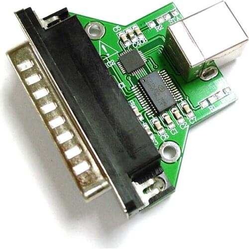 Cp2102 USB rs232 Adapter plug B to db25 pcba Converter Module for bar code printer