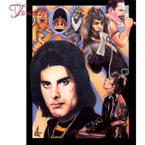 5d diy diamond painting FREDDIE MERCURY Crafts Full Diamond cross stitch home Decor Wall stickers embroidery Handmade mosaic