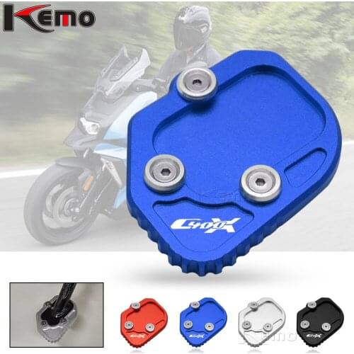 For BMW C400X C400 X 2019-2020 Motorcycle CNC Aluminium Kickstand Footside Side Stand Extension Englarger Plate Pad