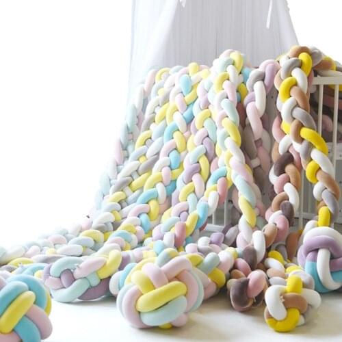 1M/1.5M/2M/3M/4M Length Bed Bumper Room Decor Cot Crib Bumper