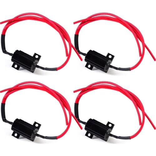 CITALL 4pcs 25W 6.8 Ohm LED Bulb Turn Signal Light Lamp Load Resistor Indicator Flash Blink for Mercedes Benz BMW Toyota Audi VW