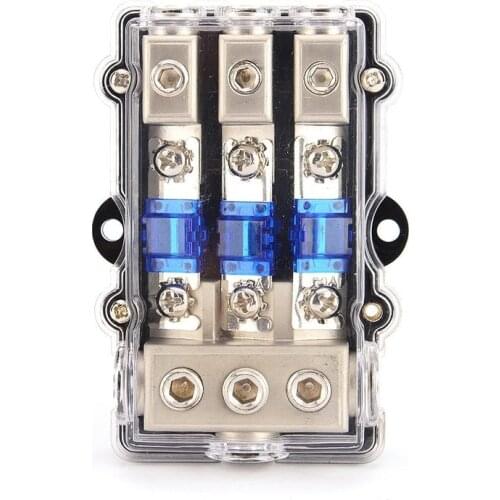 DC12-32V 60A Universal 3Way insurance seat Fuse Box Holder Block Car Auto Vehicle Stereo Audio Power 3 way fuse mini fuse