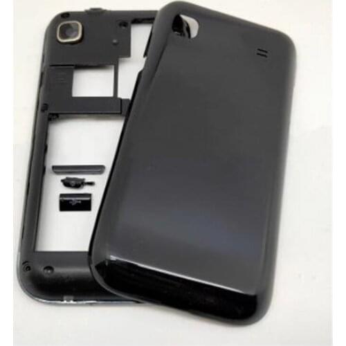 For Samsung Galaxy S I9000 GT-I9000 Complete Set of Mobile Phone Shell Front Middle Frame + Battery Cover +Side Button