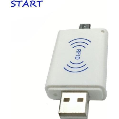 Double USB Rfid Card Reader for Android window system mini size Micro USB 125khz Rfid Reader