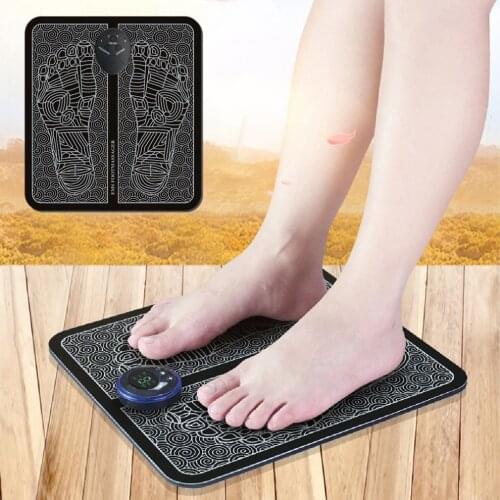 Fitness EMS Tens Acupuncture Foot Massager Muscle Stimulator Acupoint Mat Health Care Foot Muscle Electric