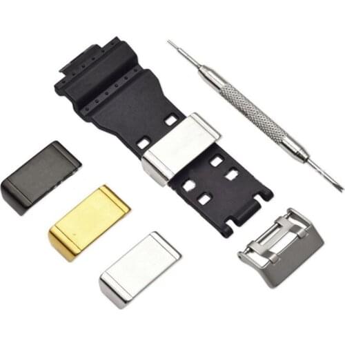 HX6A Metal Loop Holder Locker Bezel Ring for G-SHOCK GA-110 DW-5600 GG-1000 Watchband
