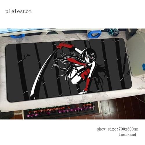 Akame ga kill mousepad gamer 700x300mm wrist rest gaming mouse pad anime notebook pc accessories laptop padmouse ergonomic mat