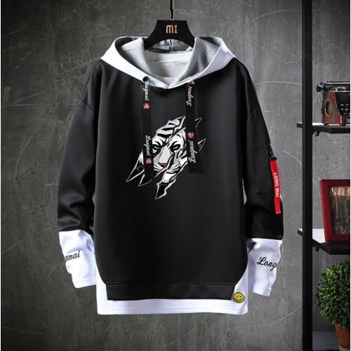 Cartoon anime Stray Dogs Hooded Teenagers Costume Unisex Fake Two-Piece Hoodies Sweatshirt Casual jacket coat