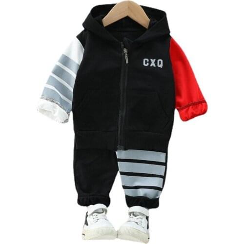New Spring Baby Boys Fashion Clothes Children Hooded Jacket Pants 2Pcs/Sets Toddler Casual Girls Clothing Autumn Kids Sportswear