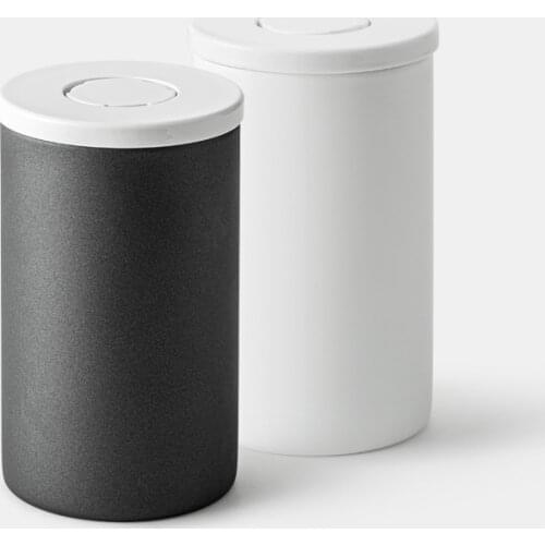 Upgraded Storage Jar 0.4ml Stainless Steel Coffee Bean Container Can Sealed Canister with Unidirectional Vent Kitchen Decoration