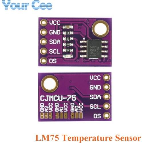 LM75 Sensor Module Temperature Sensor High Speed I2C IIC Interface High Precision LM75A