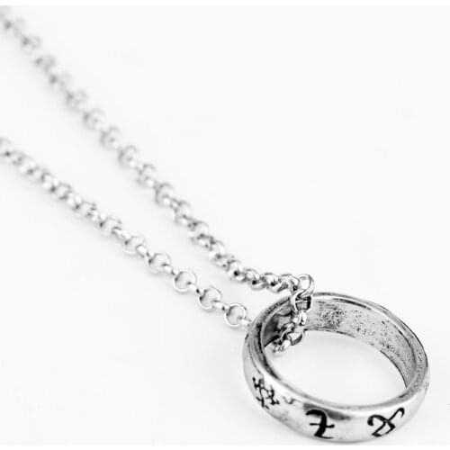 MQCHUN City of Bones Ashes Metal Power Rune Pendant Necklace Mortal Instruments Necklace -30