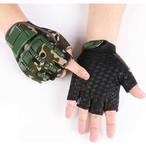 Hunting Tactical Gloves Fingerless Touchscreen Shooting Archery Motorcycle Outdoor Equipment Mittens Cycling Half-Finger Gloves