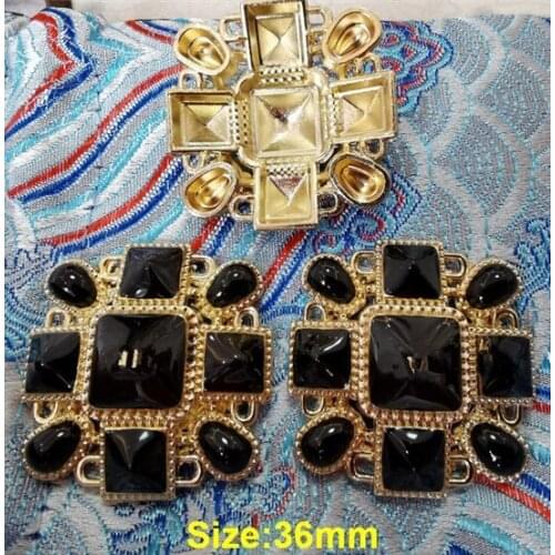 Wholesale 10 pcs High-grade Metal black Hand sewing Clothing Overcoat Jacket Buttons Coat Sweater Button Size 36mm Free shipping