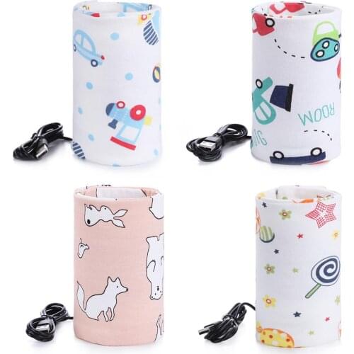 USB Charging Baby Bottle Warmer Portable Milk Cup Heater Infants Newborn Feeding Bottle Cover Nursing Insulated Bag Milk Warmer