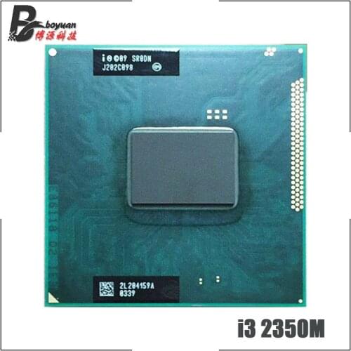 Intel Core i3-2350M i3 2350M SR0DN 2.3 GHz Dual-Core Quad-Thread CPU Porcessor L2=512M L3=3M 35W Socket G2